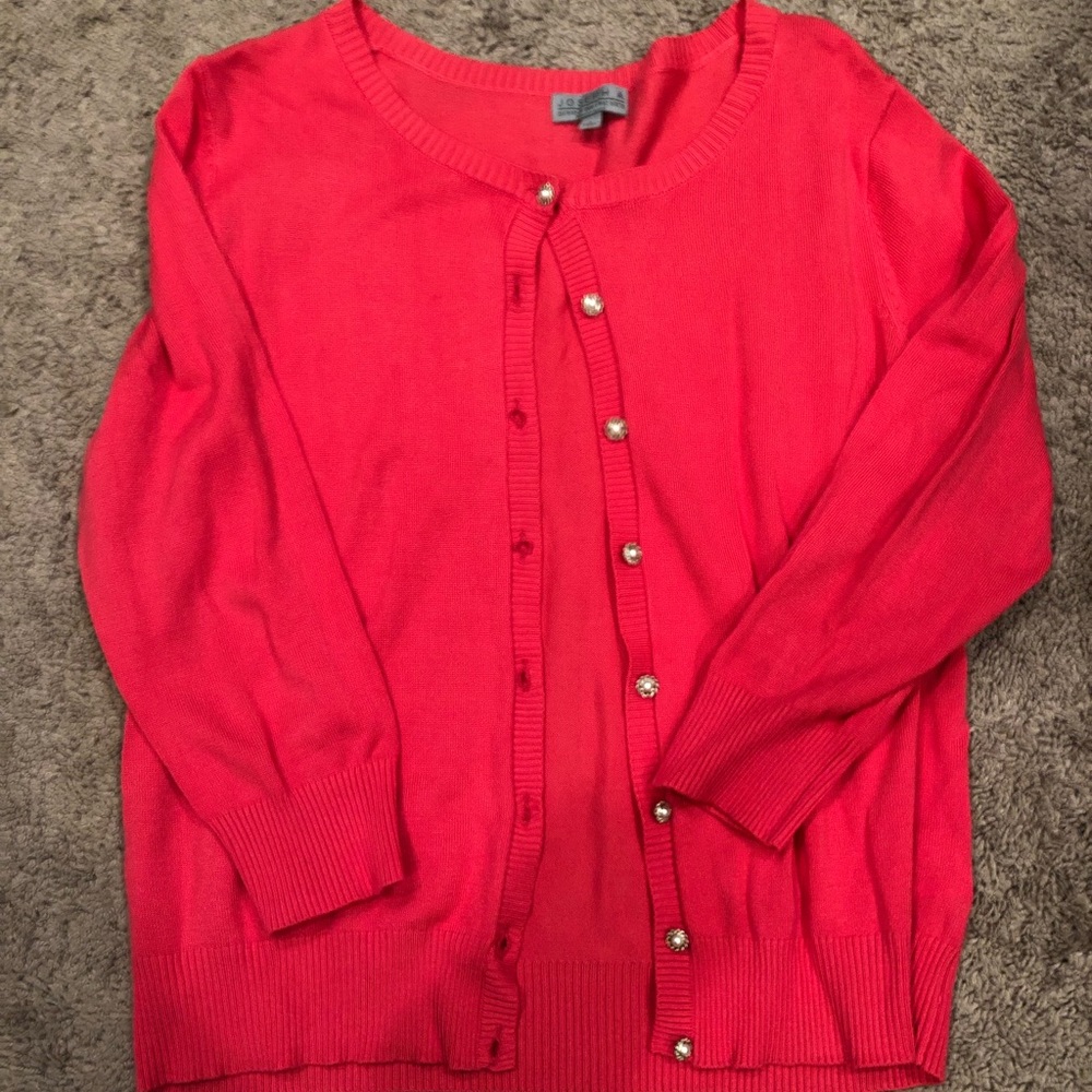 Hot pink cardigan